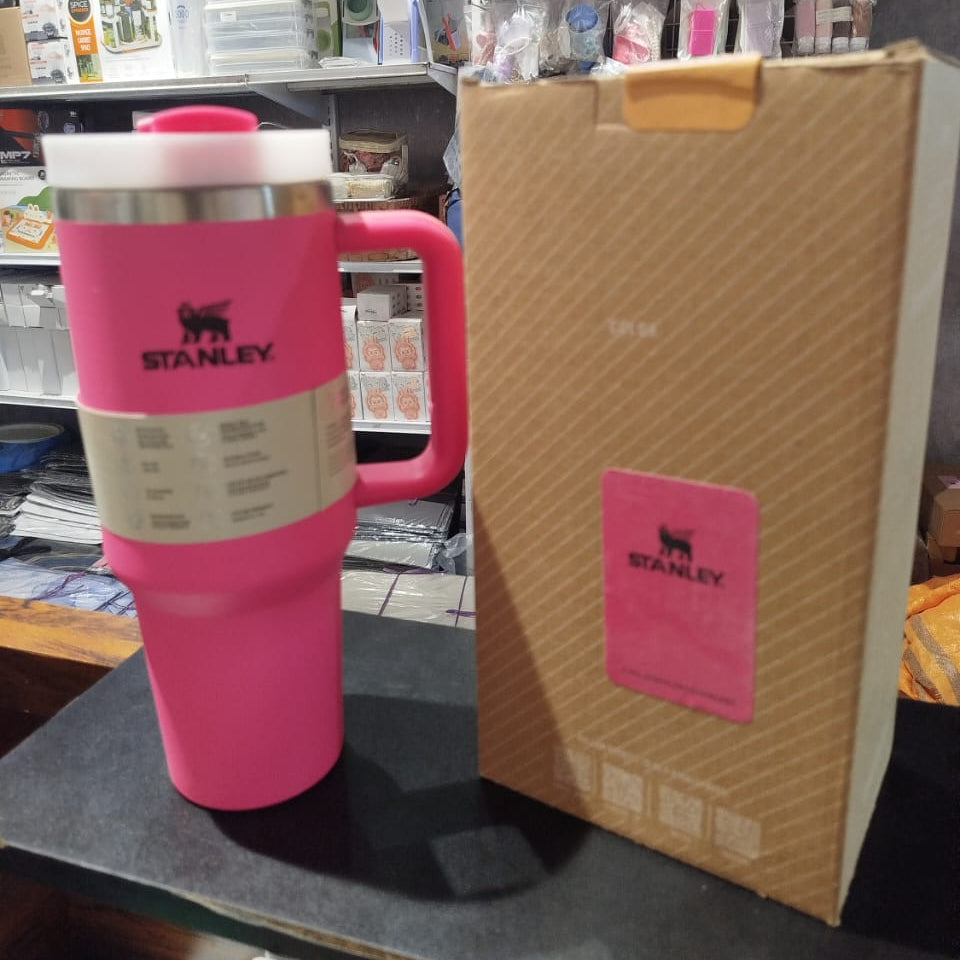 Stanley 40 Oz | (1200ML) Stainless Steel Vacuum Insulated Tumbler With Straw Leak Proof Quencher Cup For Hot And Cold Beverages - With Box