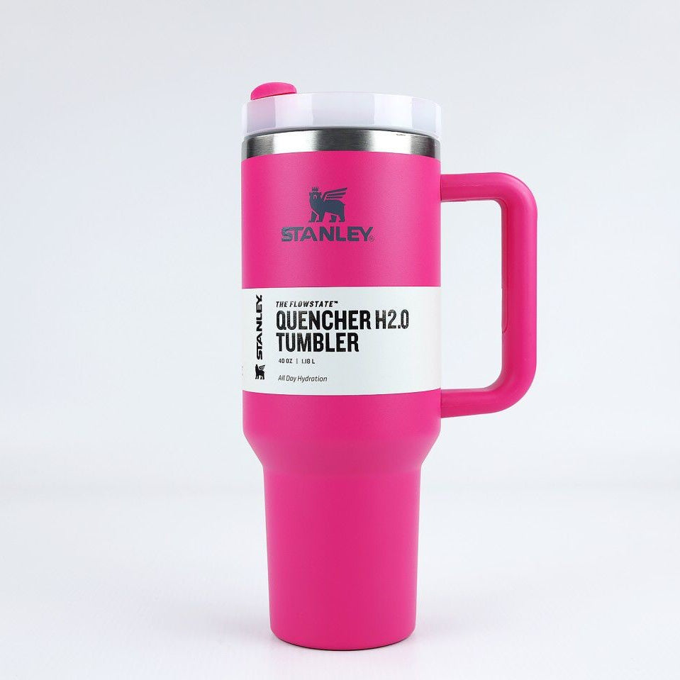 Stanley 40 Oz | (1200ML) Stainless Steel Vacuum Insulated Tumbler With Straw Leak Proof Quencher Cup For Hot And Cold Beverages - With Box