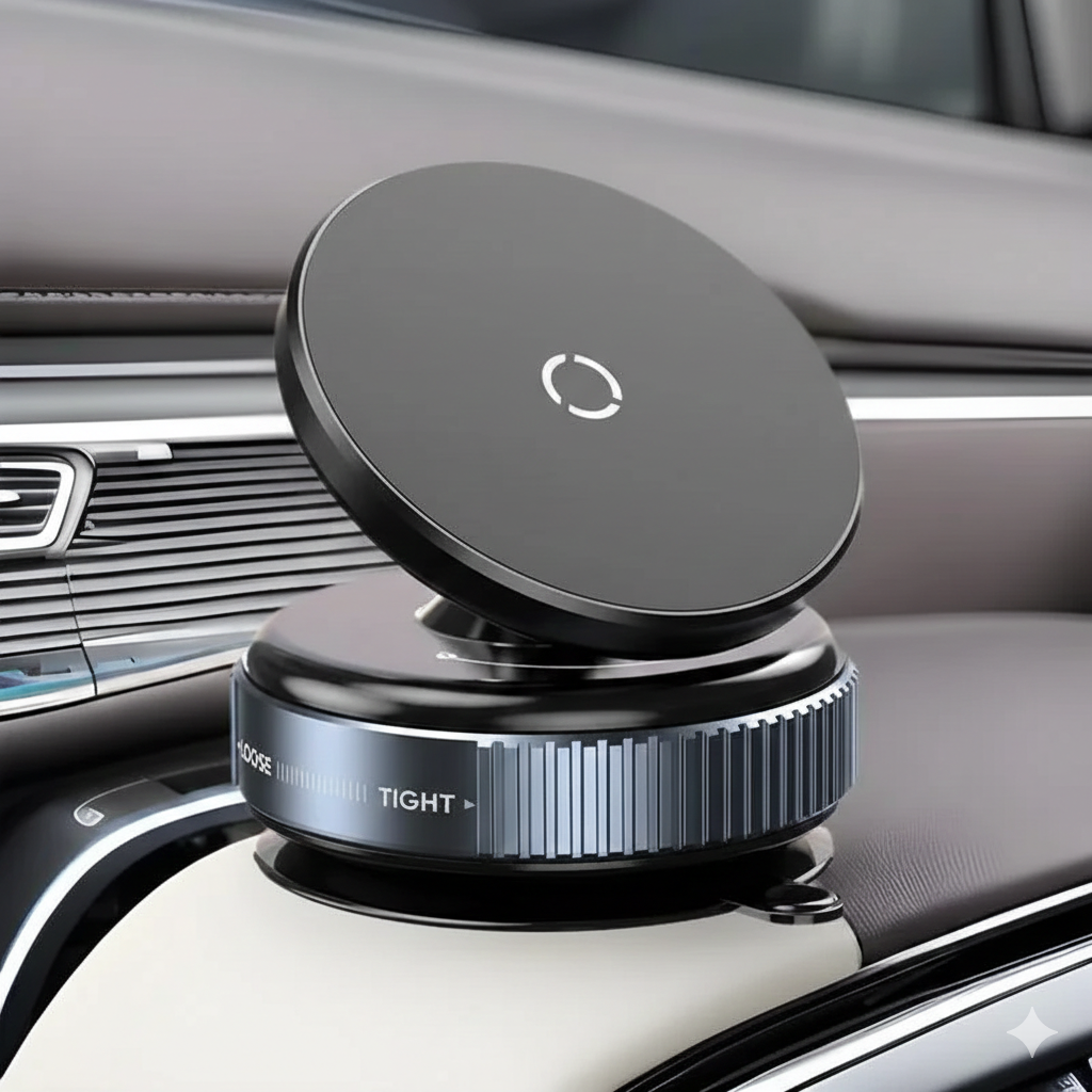 Professional Vacuum Suction Strong Magnetic Car Phone Holder 360° Rotation For All Phone Mobile Holder