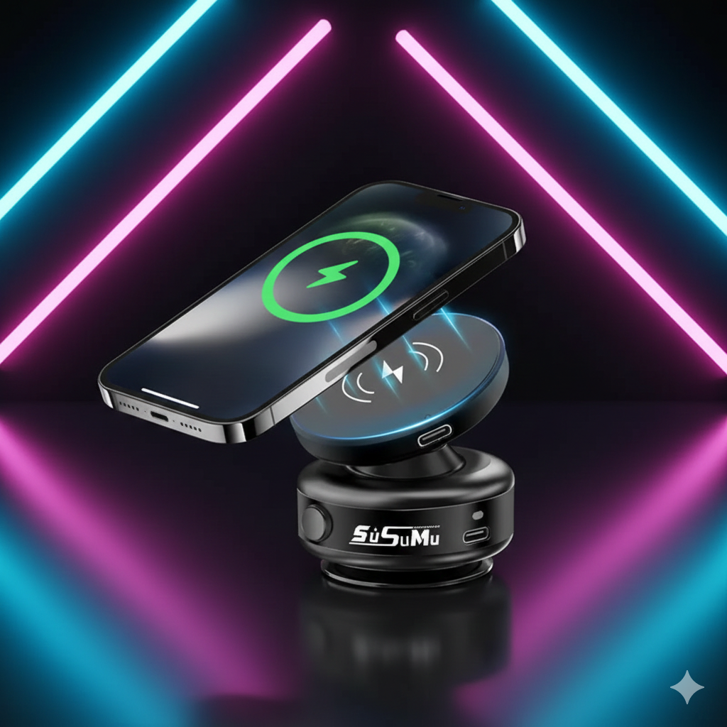 Professional Vacuum Suction Strong Magnetic Car Phone Holder 360° Rotation For All Phone Mobile Holder