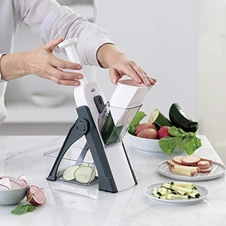 Safe-Slice Vertical Mandoline Slicer