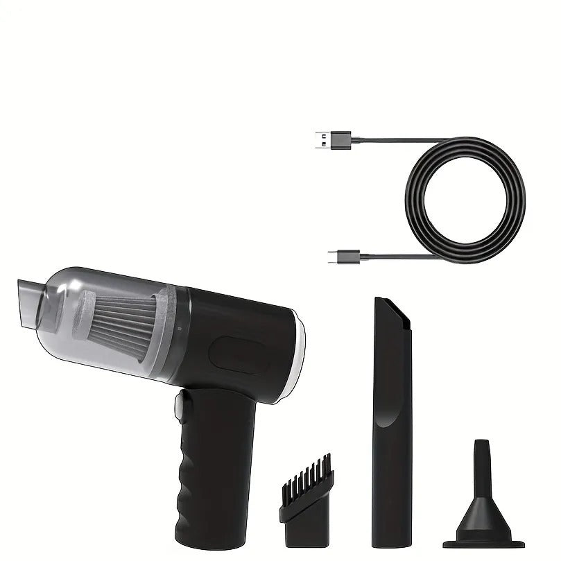 Portable 3-in-1 Wireless Vacuum Cleaner – High Power Mini Cleaner for Car, Desk & Home Use