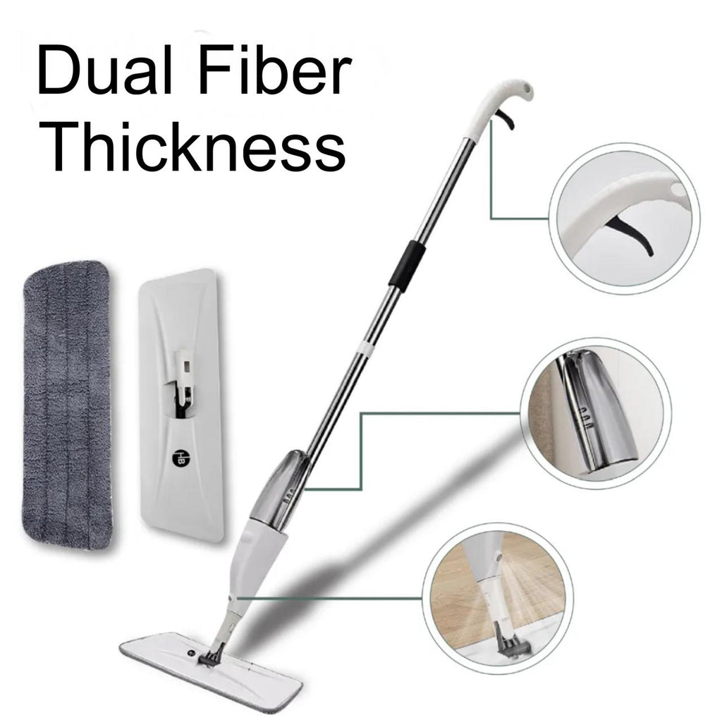 360° Rotating Spray Mop with Refillable Bottle