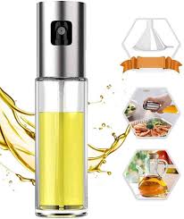 100ml Glass Oil Spray Bottle for Kitchen, BBQ & Salad
